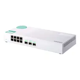 QNAP - Commutateur - non géré - 3 x 10 Gigabit SFP+ + 8 x 10 - 100 - 1000 - de bureau (QSW-308S)_2